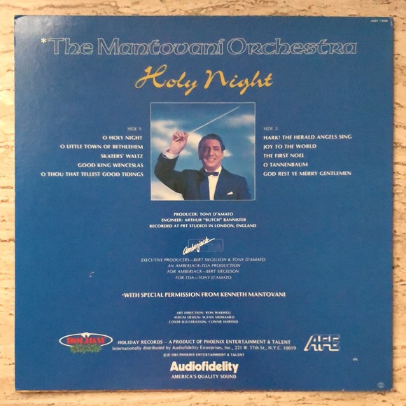 Montovani Holy Night Vinyl Lp '81 - Picture 9 of 9